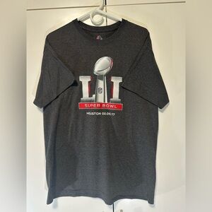 Majestic NFL New England Patriots Atlanta Falcon Super Bowl LI 51 2017 T-Shirt L